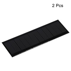 Mini Solar Panel Cell 6V 105mA 0.5775W 120mm x 38mm for DIY Project Pack of 2