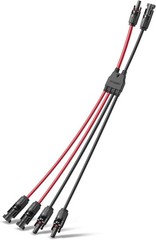 Waterproof Solar Panel Connectors – 30cm 10AWG Y Branch Cable Splitter