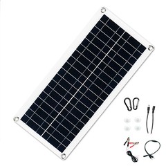 Solar Panel Kit 10A-100A Controller 12-18V Battery Charger Dual USB Caravan