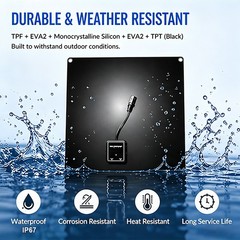 100W Portable Flexible Solar Panel Monocrystalline Waterproof Dual USB&DC Output