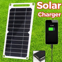 15W 5V Solar Panel USB Charger Waterproof Portable Battery Power for Phone Camp