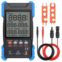 2000W MPPT Solar Panel Tester, PV Meter with LCD Display, Portable Multimeter fo