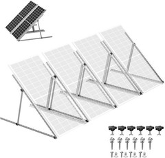 4-Pack 45″ Solar Panel Mount Adjustable 0-90° Tilt – Heavy Duty