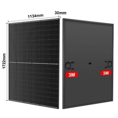 Dokio 400W-4000W N-type Mono Rigid Big High Power Solar Panel PV moudle for Roof