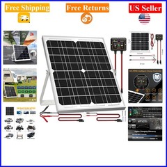 20W 12V Waterproof Solar Panel Kit with MPPT Controller & Mount for Marine RV
