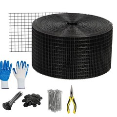 6 IN x 50/100/120 FT Heavy-Duty PVC Coated Mesh Solar Panel Bird Guard W/Clips