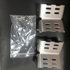 2 MOUNT BRACKETS w/ NUTS AND BOLTS FOR SOLAR PANEL MOUNTING, NEW FREE SHIP