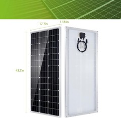 Topsolar Solar Panel Kit 100 Watt 12 Volt Monocrystalline Off Grid System for…