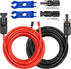 10AWG Solar Extension Panel Cable – 50FT Solar Wire with Waterproof Female and M