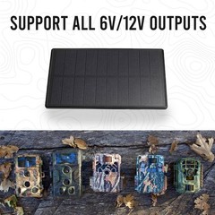 Robust Solar Panel with 5200mAh Battery – Perfect for Trail Cameras and Hunters