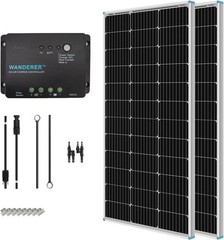 Renogy 200 Watt Solar Panel Kit 2x100W Off Grid