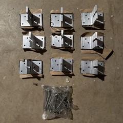 QTY 9 Solar ButyL Foot Mill Dovetail T Bolts Metal Brackets With SS Lags