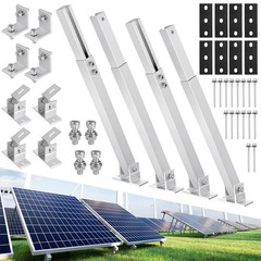 Adjustable Solar Panel Mounting Brackets Kit – Aluminum Alloy, Fits 50W-400W, Ro