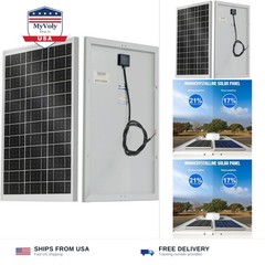 ECO-WORTHY Solar Panel 25W 18V Monocrystalline Waterproof Panel for Charging …