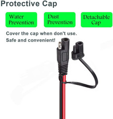 10AWG SAE to XT60 Connector Extension Cable,With 15A Protection Fuse