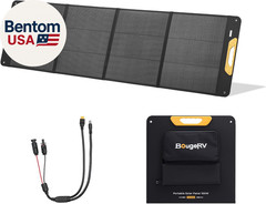 200W Portable Solar Panel, Fiberglass Solar Charger, up to 25% Conversion Hight