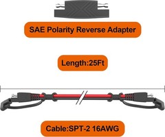 SAE Quick Disconnect Cable – 25FT, Pack of 2