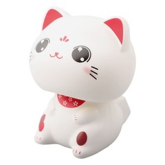 Solar Powered Automatic Nodding Lucky Cat Ornament Home and Car Decoration