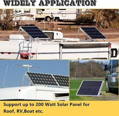 2PCS X Adjustable Solar Panel RV Tilt Mounting Rack Bracket Rooftop Flat Surface