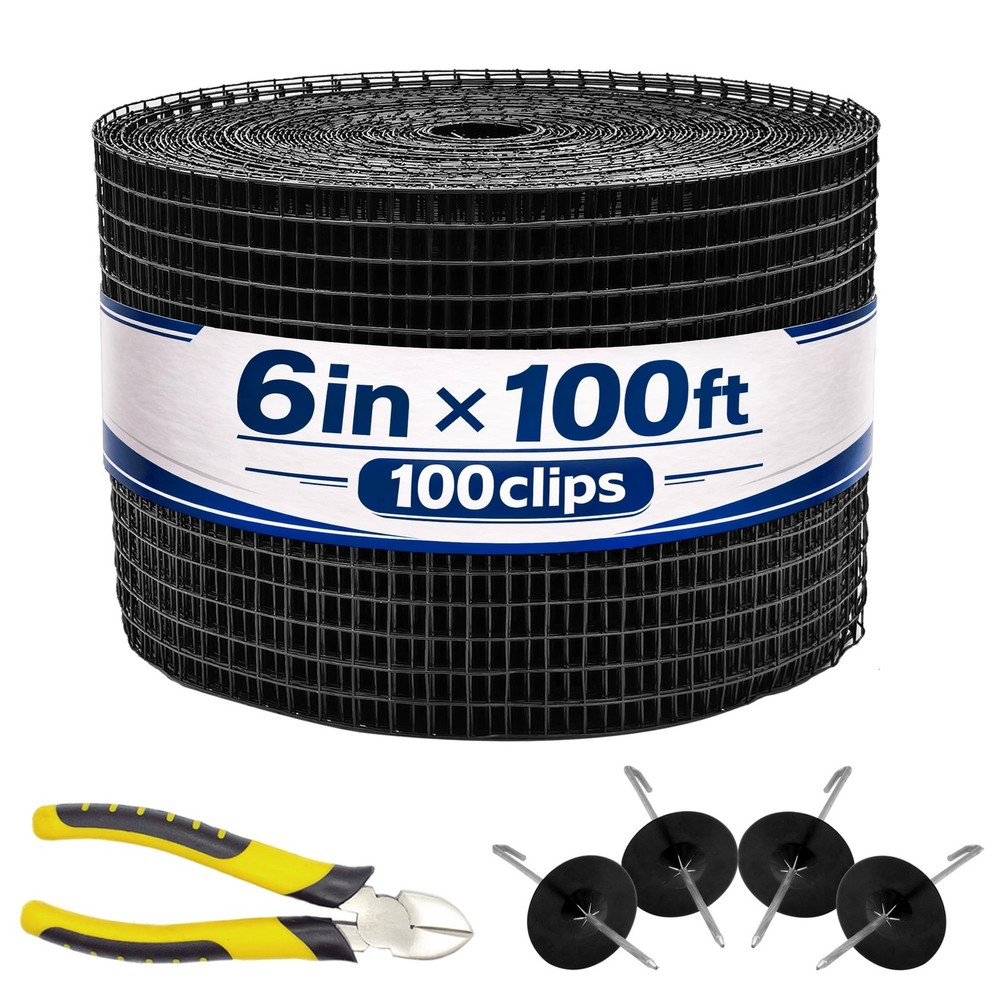 8 Inch X 100FT Solar Panel Bird/Critter Guard Anti-Rust with 100 Fastener Clips