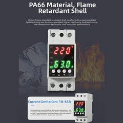 Voltage Protection Device with Real Time Dual LCD Display for AC80V to 300V