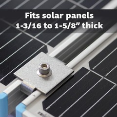 Heavy-Duty Solar Panel Mid Clamps for Easy Installation on Steel Strut Channels