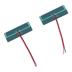 68x36mm 0.3W 5V 2Pcs Solar Panel Module Polysilicon Micro Mini Glue Power