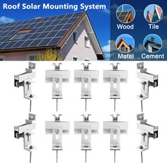 Adjustable Roof Solar Panel Mounting Brackets Kit System for 1-4PCS Solar Panels