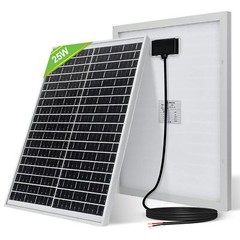 Panel Solar De 25 W 12 V Panel Impermeable Monocristalino Para Cargar 12 V