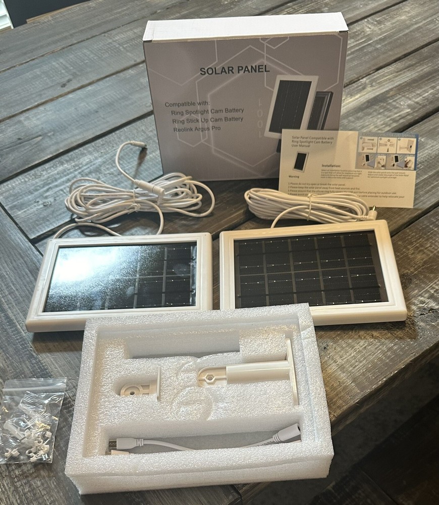 Ring Spotlight/Stickup/Reolink Argus Pro Compatible Solar Panel