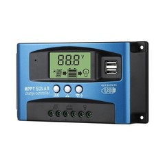 MPPT Solar Panel Regulator Charge Controller 12/24V 30A-100A Auto Focus Tracking