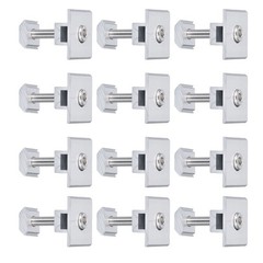 12Pcs 30mm Solar Panel Middle Clamps Aluminium Solar Panel Mount Mid Clips USA