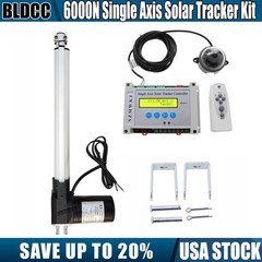 6000N Electronic Single Axis Solar Tracking Controller W/ DC 12″ Linear Actuator