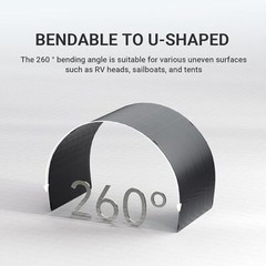ALLPOWERS 200W 32V Flexible Solar Panel Charger Certified Refurbished Roof Boat