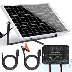 ECO WORTHY 25W 12V Solar Battery Charger Trickle Maintainer 25W Waterproof Solar