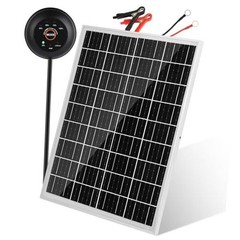 TBER Solar Panel Kit 25W 12V Solar Battery Trickle Charger Maintainer PRO with