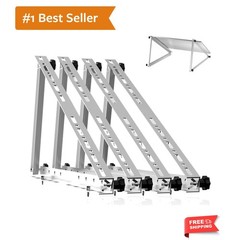 Solar Panel Mounting kit, 2 Sets 28 inch Adjustable with Foldable Tilt Legs, …
