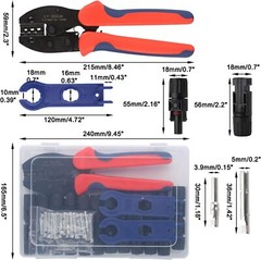 Solar Crimping Tool for Solar Panel Cable with 12 Pairs Solar Connectors