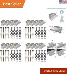 Corrosion-Free Aluminum Z-Bracket Mounts for RVs, Boats & Off-Grid Installations