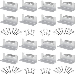 Solar Panel Mounting Z Brackets 16 Units per Set Lightweight Aluminum Corrosion
