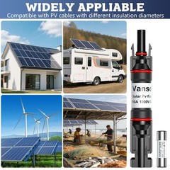 Vansdon 10A Solar Fuse 2PCS,Solar Fuse Holder Inline for Solar Panel and Sola…