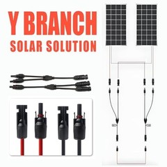10 FT 10 AWG Solar Extension Cable Male Female Connector Y Branch Adaptor Kit
