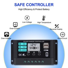 Solar Panel Kit 50W with 10A Charge Controller Monocrystalline Solar Panel Ki…