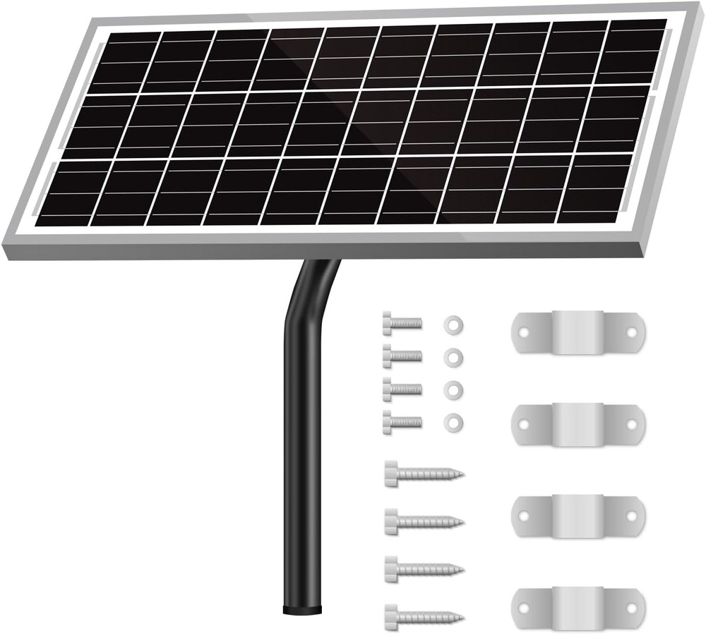 15W 12V 10BB Solar Panel Automatic Gate Openers, Compatible with Mighty Mule, Po