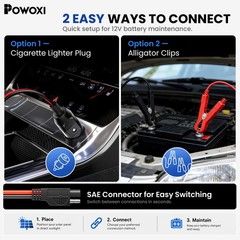 7.5W 12V Solar Battery Charger Trickle Maintainer Kit for Car