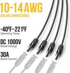 Versatile Solar Y Connectors for Connecting 4 Panels – Safe & Durable PVC Design