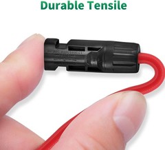 Solar Parallel Connector Y Splitter 1Y3 10 AWG – Red & Black