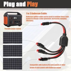 Y Splitter Cable Solar 1 to 3 Branch Parallel 10AWG Y Splitter Cable 1 to 3