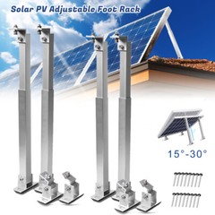 4 x Solar Panel Tilt Mount Brackets Kit Adjustable Aluminum Alloy Mounting Stand