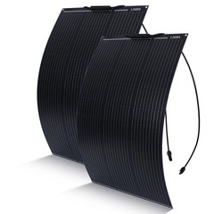 200W Portable Flexible Monocrystalline Solar Panel for Home/Caravan/RV/Boat/Van
